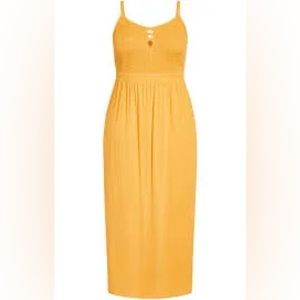 City Chic Yellow Maxi Dress